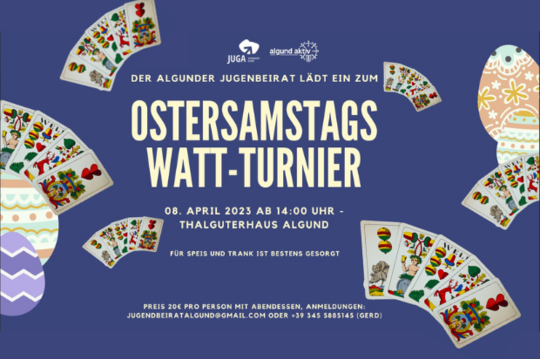 Ostersamstag Watt-Turnier
