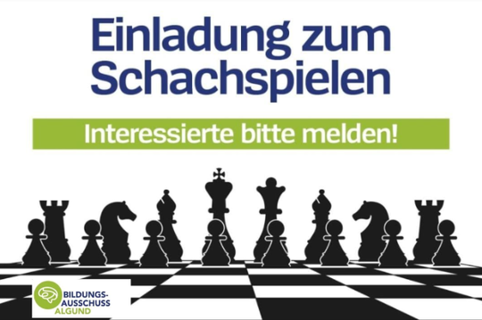 Einladung zum Schachspielen