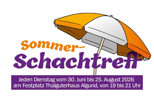 Im Sommer: Schachtreff